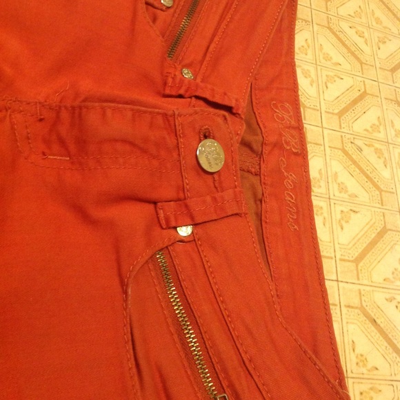 Orange skinny jeans with zippers - Picture 3 of 5